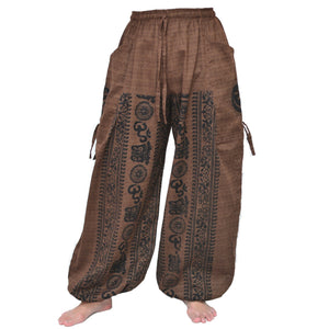 Brown Harem Pants Aladdin Pants Men Women