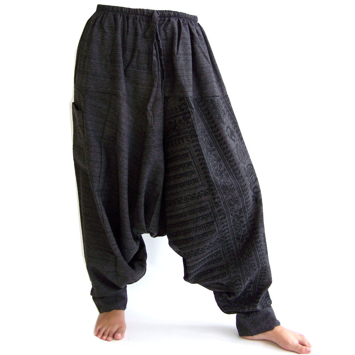 Siamrose Baggy Harem Pants For Men & Women - Cotton Yoga Lounge Pants With 2 Big Pockets