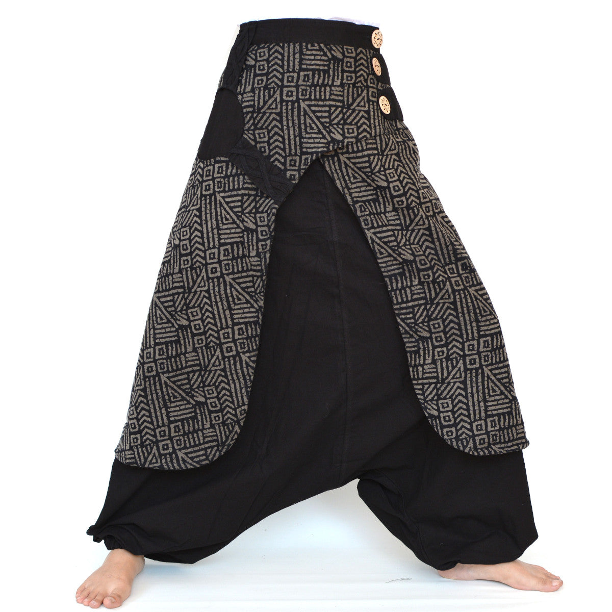 Harem Pants Siamrose Wide Leg Yoga Baggy Lounge Trousers, Double