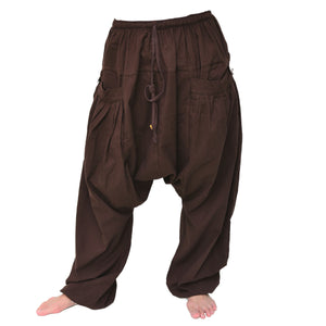 Harem Pants Men Women Lounge Pants super comfy Brown