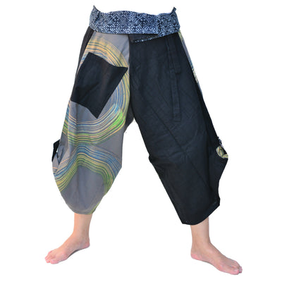 Samurai Pants Yoga Pants Ninja Pants Men Women Unique Pants Black Gray