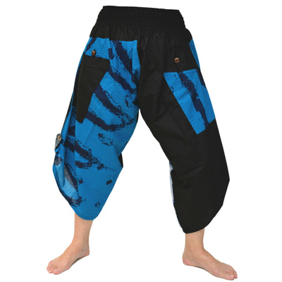 Samurai Pants Ninja Pants Yoga Pants Men Women Black Blue